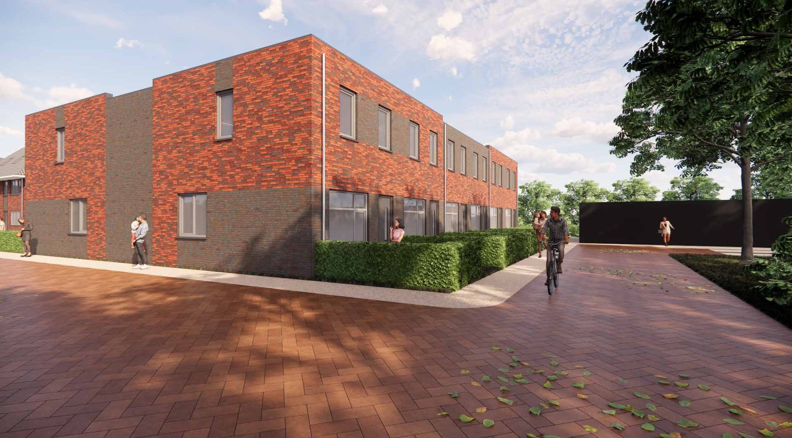 Rug-aan-rugwoningen hoek